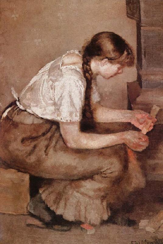 The Girl light up the stove, Edvard Munch